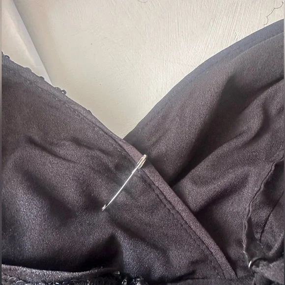 Black Sequin Showpo Mini Dress - Picture 3 of 4